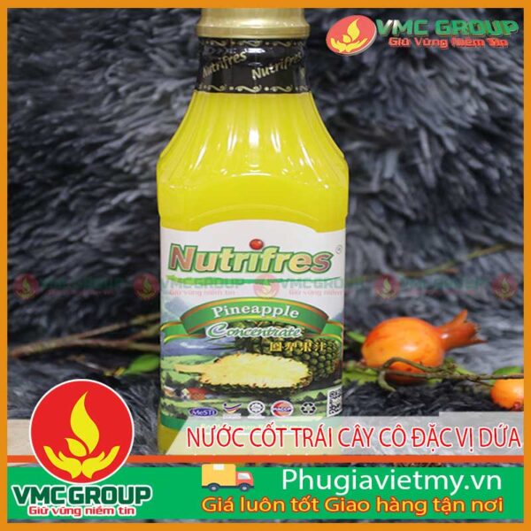 NƯỚC CỐT TRÁI CÂY CÔ ĐẶC HƯƠNG VỊ DỨA – CHAI 1000GRAM – MALAYSIA