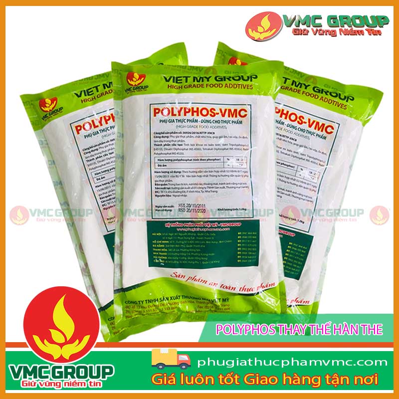 VMC Polyphos là phụ gia thay thế hàn the chất lượng cao cấp
