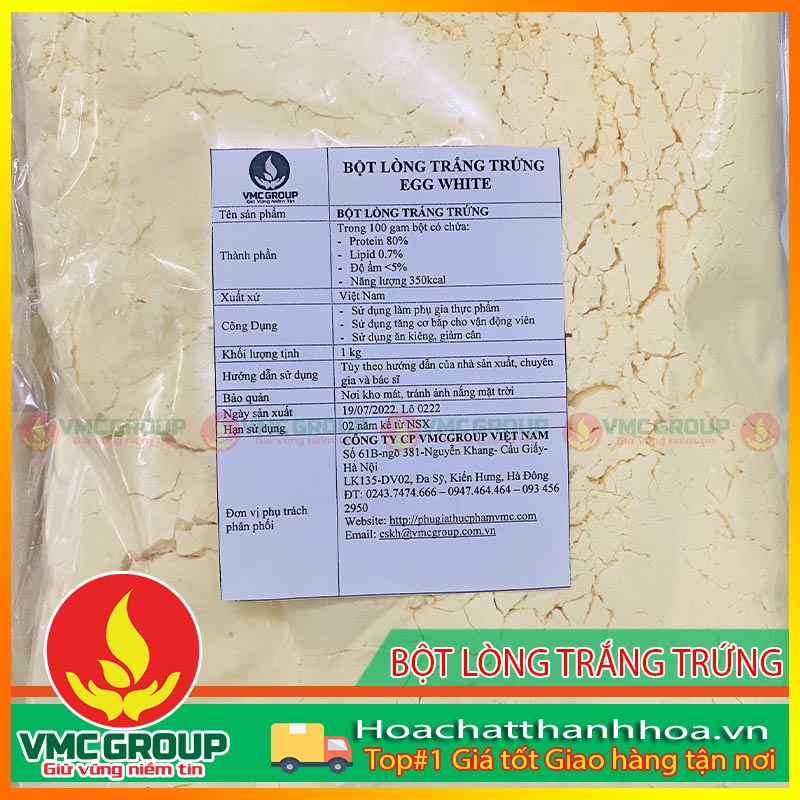 Mua bột lòng trắng trứng tại Việt Mỹ chất lượng cao