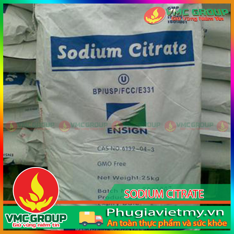 Natri Citrate có dạng bột màu trắng