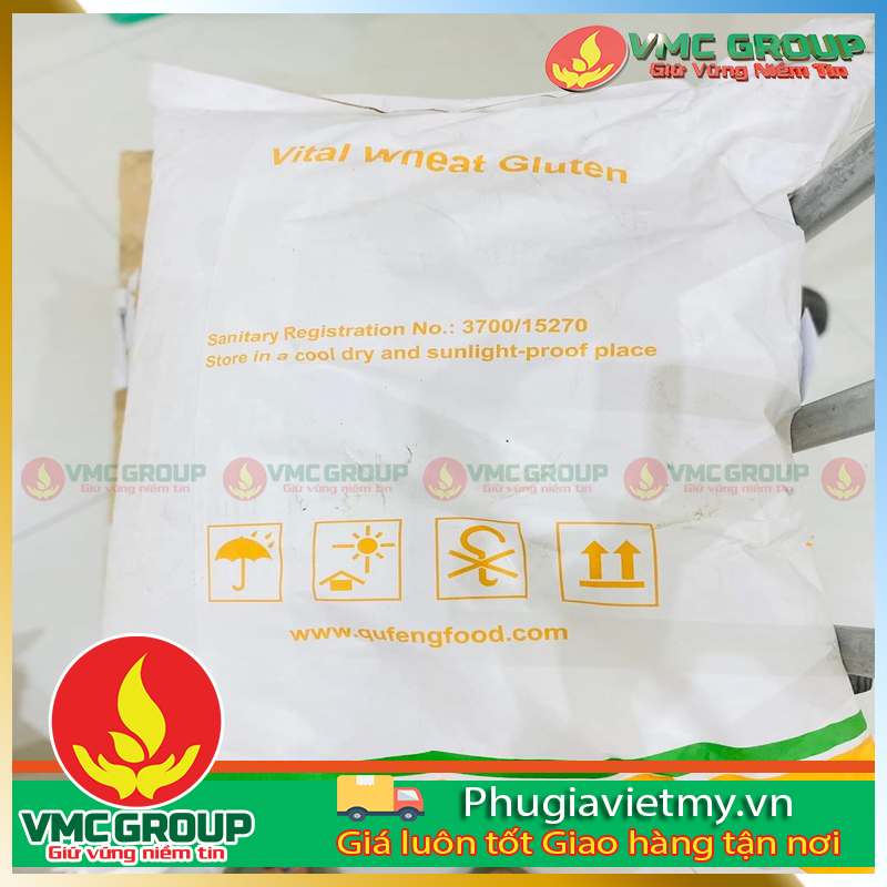 Wheat gluten dạng bột, giàu protein