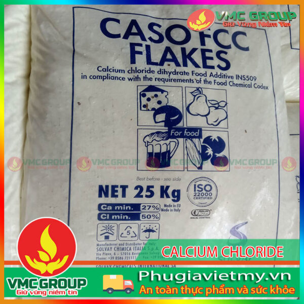 Tìm hiểu về sản phẩm CaCl2 thực phẩm
