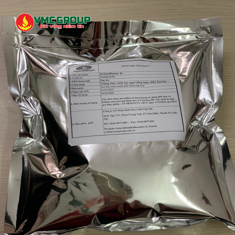 Acesulfame Kali là loại phụ gia tạo ngọt nhân tạo được ưa chuộng