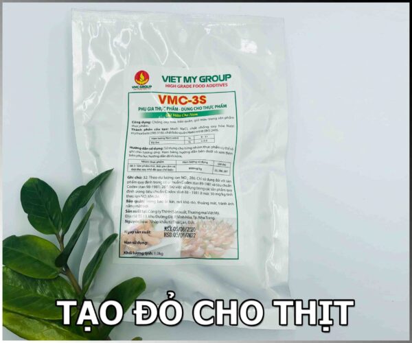 PHỤ GIA TẠO MÀU ĐỎ HỒNG CHO THỊT VMC 3S