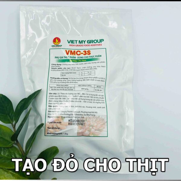 PHỤ GIA TẠO MÀU ĐỎ HỒNG CHO THỊT VMC 3S