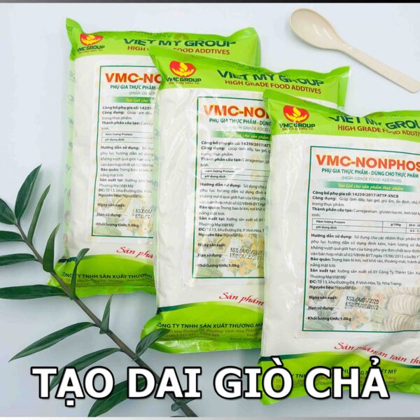 CHẤT TẠO DAI GIÒN CHO GIÒ CHẢ VMC NONPHOS