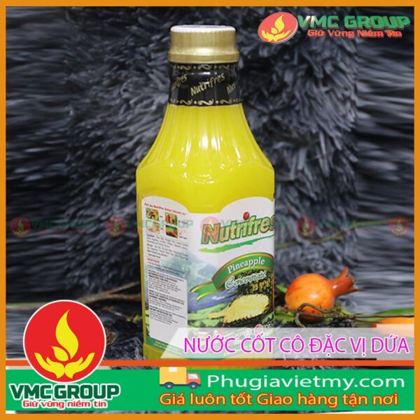 NƯỚC CỐT TRÁI CÂY CÔ ĐẶC VỊ DỨA - CHAI 1000GRAM - MALAYSIA