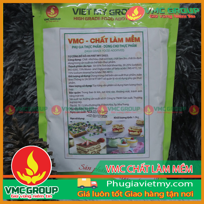 VMC CHẤT LÀM MỀM- TẠO ĐỘ TƠI XỐP, BÓNG MỀM CHO BÁNH