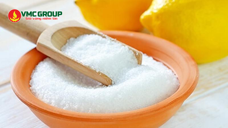 Citric acid có dạng bột màu trắng