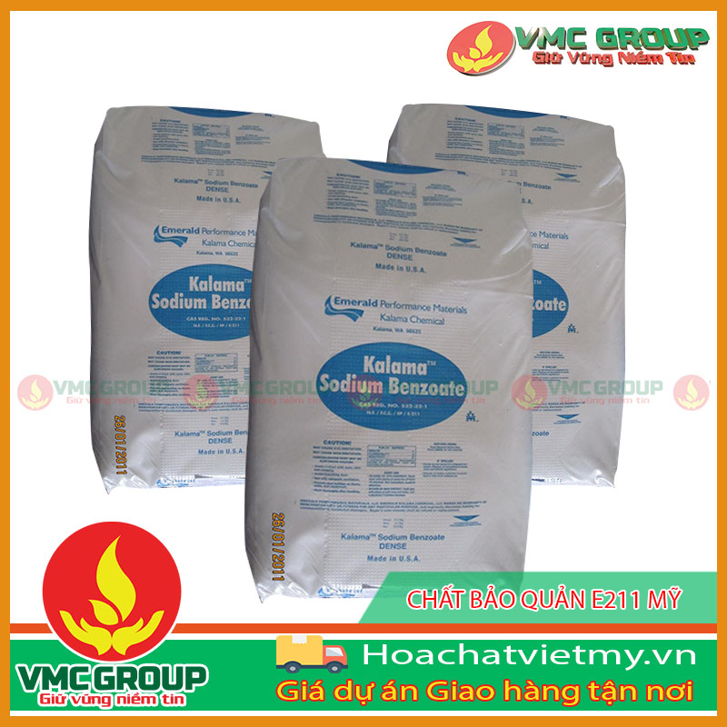 E211 được dùng trong nhiều ngành sản xuất