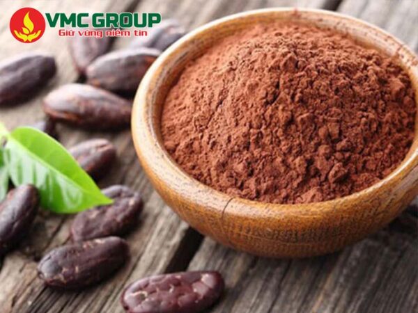Bột cacao có dạng bột màu nâu đậm