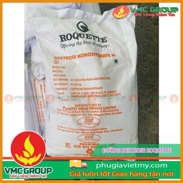 ĐƯỜNG DEXTROSE MONOHYDRATE - ROQUETTE ẤN ĐỘ BAO 25KG