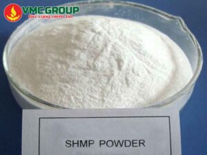 SHMP Sodium Hexametaphosphate có dạng tinh thể màu trắng